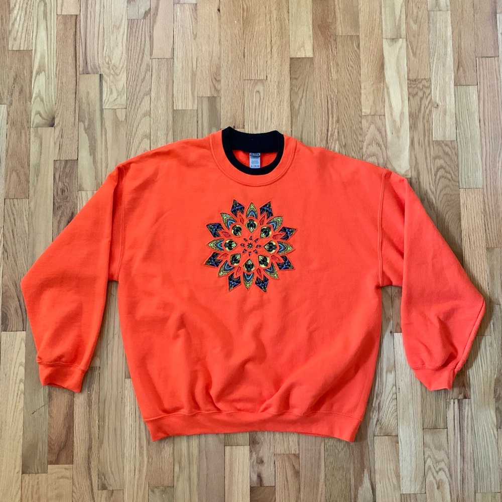 Vintage Gildan Double Collar Sweatshirt